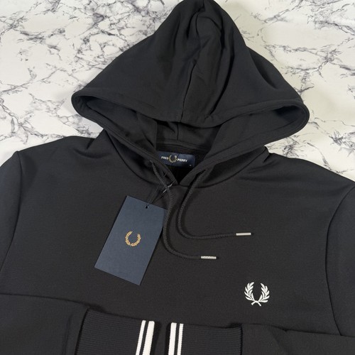 Fred perry felpa classica nera - perry,