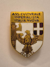 spilla associazione  culturale imperialista Italia nuova Fascio smalto fascismo