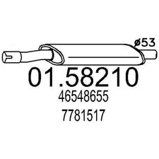 MTS 01.58210 Marmitta centrale per FIAT BARCHETTA (183)