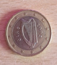 Moneta da 1 euro Eire 2002.