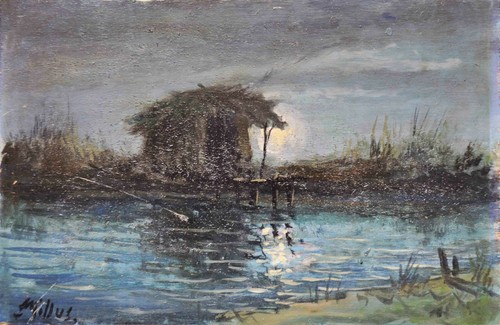 Capanno pesca sul lago - ,