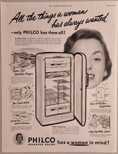 1950 Stampa Pubblicità Philco