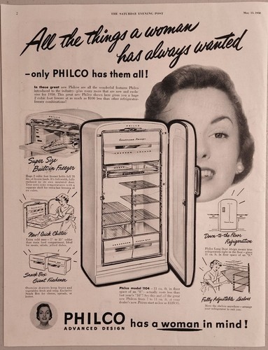 1950 stampa pubblicità philco - stampa,