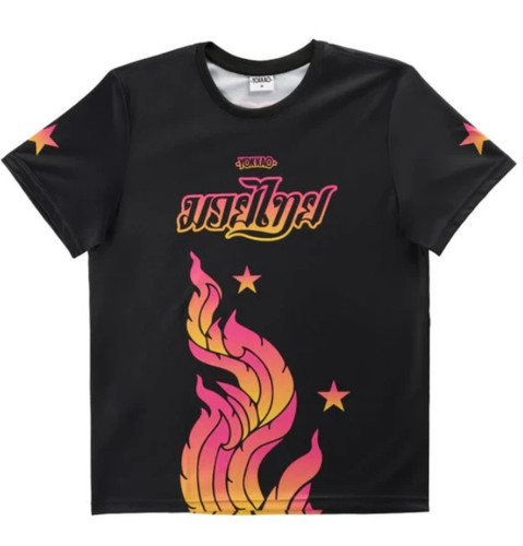Shirt nera yokkao - nera, flame