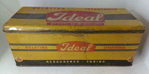 Scatola latta vintage ideal - scatola,