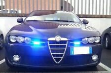 2 Lampeggianti 4 Led BLU Strobo Ambulanza Polizia Autoblu Vigili Soccorso Autome