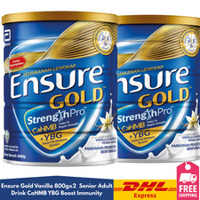 Ensure Gold Vanilla 800gx2 bevanda per adulti anziani CaHMB YBG aumenta l'immunità