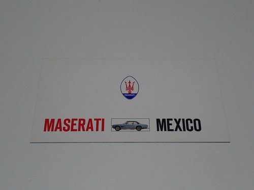 Maserati mexico brochure - maserati,