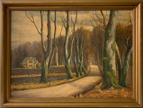 Quadro olio impressionista