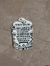 INSEGNA SMALTATA PORCELLANA