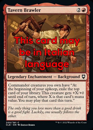 Mtg tavern brawler - 4x, exc