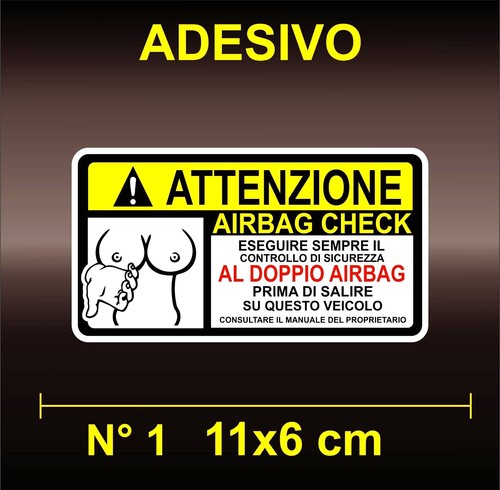 Adesivi sticker attenzione - sticker,