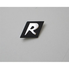 Scritta targhetta" R " fondo