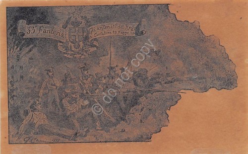 Cartolina reggimentale 33 - ,