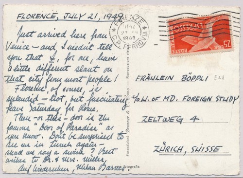 Italia 1949 cartolina per - 1949,