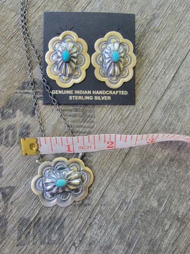Set collana orecchini - , turchese