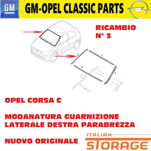 Opel corsa modanatura - corsa,