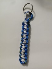 portachiavi cobra stitch bianco azzurro