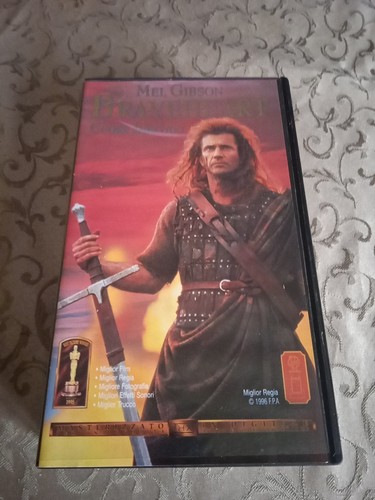 Vhs braveheart mel gibson - vhs,
