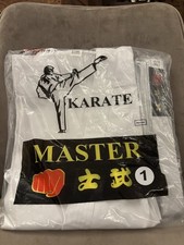 Set completo tuta e cintura Karate Gi nuovo