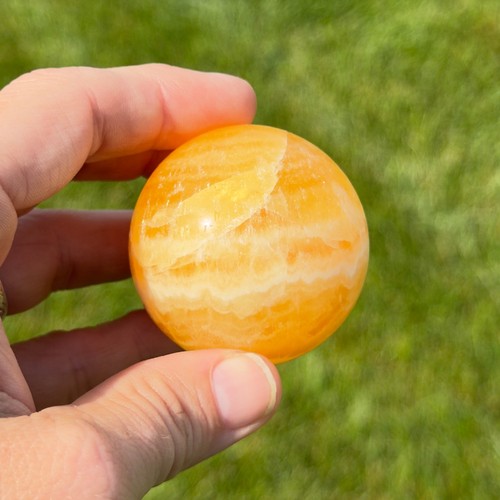 Sfera calcite miele - sfera,