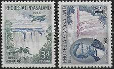 1955 Rhodesia and Nyasaland Victoria Falls 2v. MNH SG n. 16/17
