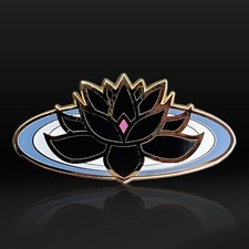 Spilla smaltata fiore di loto
