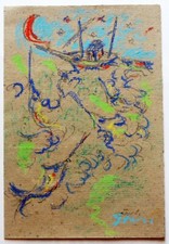 PIERO GAULI matite colorate su