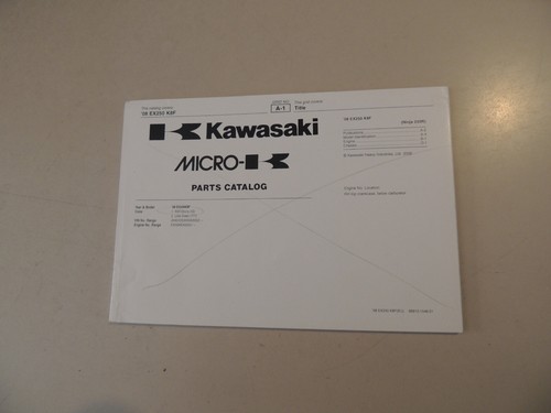 Parts catalog kawasaki - catalog, ue