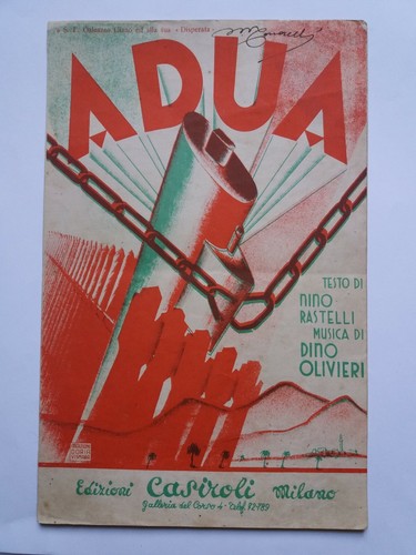 Adua spartito musicale 1936 - adua,