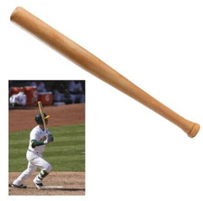 MAZZA DA BASEBALL SOFTBALL IN LEGNO 84 CM MAZZE SPORT RESISTENTE ADULTI BAMBINI