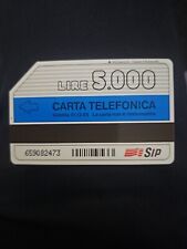 Scheda telefonica RARA SIP CARTA Lire 5000