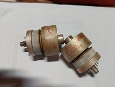 Valvole Eimac 4-CX250/F Complete Di Zoccoli Smontate Da Un Collins Aeronautico.