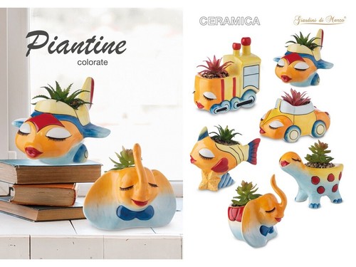 Vasetto color ceramica con - vasetto,