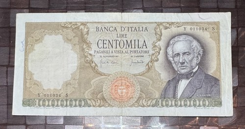 100000 lire manzoni - lire,