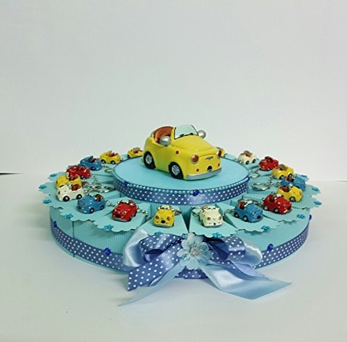 Torta auto mini portachiave - torta,