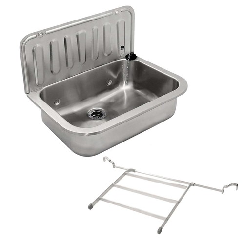 Acciaio inox lavabo ghisa - in,