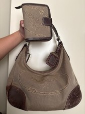 Prada logo jacquard canvas