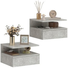 HOMCOM Set da 2 Comodini