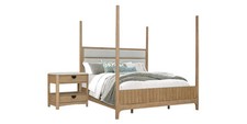 Letto baldacchino comodino - a, e