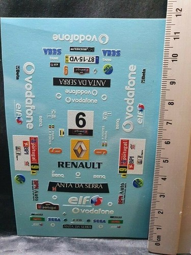 Decals renault clio - decals, 1/32