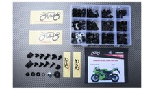 Kit viti viteria AVDB colore Nero per Carena KAWASAKI ZX6R ZX-6R 2007-2008