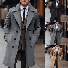 Trench uomo invernale elegante
