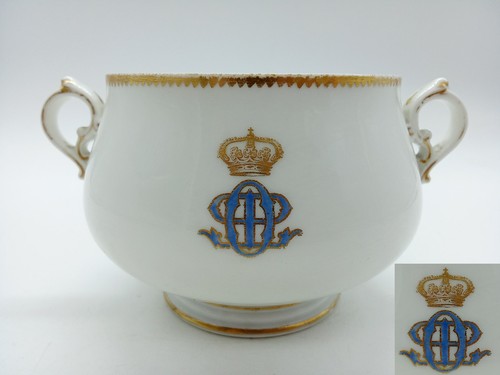 Sucrier couronne royale - couronne, armes