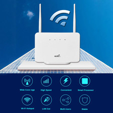 Router 4G LTE 300 Mbps con antenna esterna e slot SIM plug EU per casa e viaggio