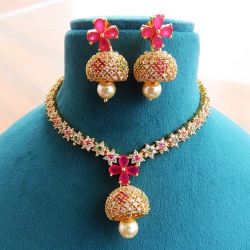 Set collana orecchini - set, cz