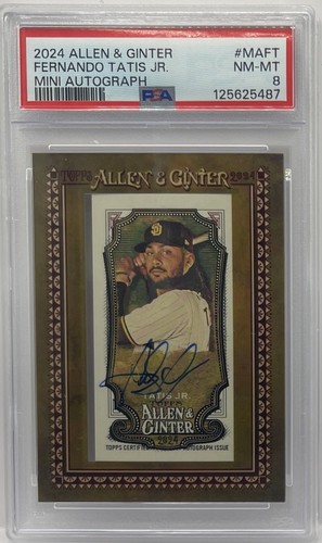 Fernando tatis psa 8 auto - jr.,