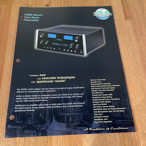 Mcintosh c2200 vacuum - c2200, tube