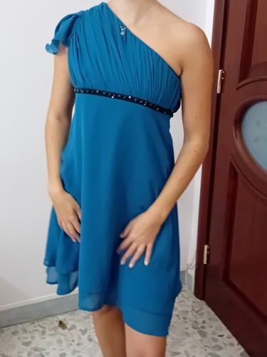 Abito donna blu petrolio 42 - tg,