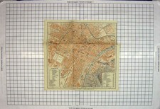 Antica Stampa Originale Mappa